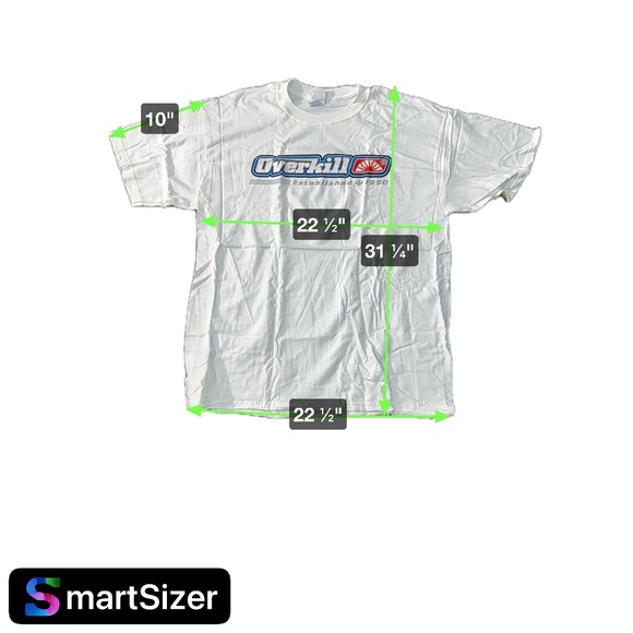 Vintage Overkill Labatt Blue Light Beer T-Shirt XL White 1990 New Short Sleeve - Picture 8 of 9